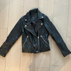 Blank NYC Black vegan Leather Jacket